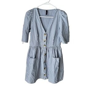 White And Blue Zara Summer Dress for Sale up to 90% Off: Poshmark